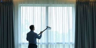 Commercial curtain stain removal service heathwood hotels offices restaurants